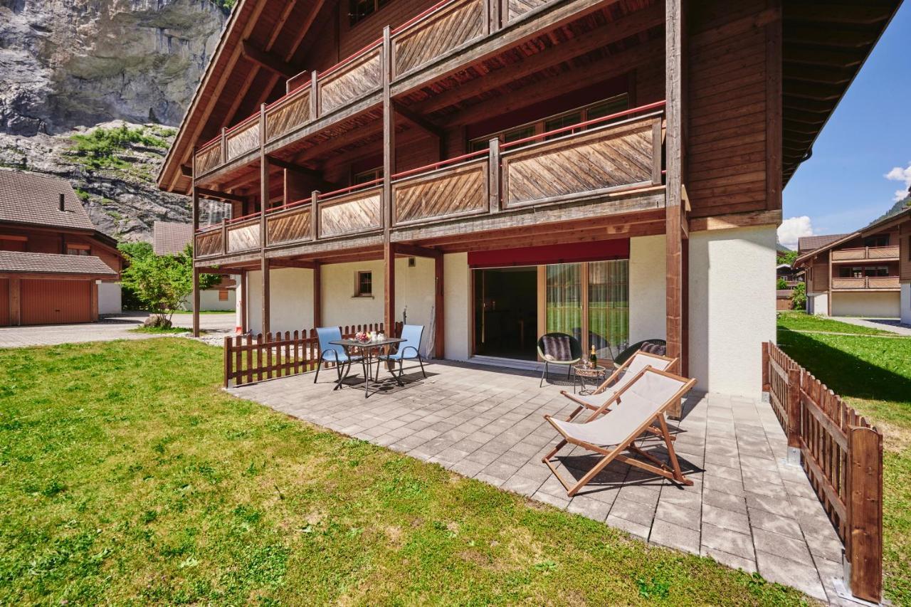 Apartment Trümmelbach, Comfortabl&Cozy, Private Terrace with best views Lauterbrunnen Exterior foto