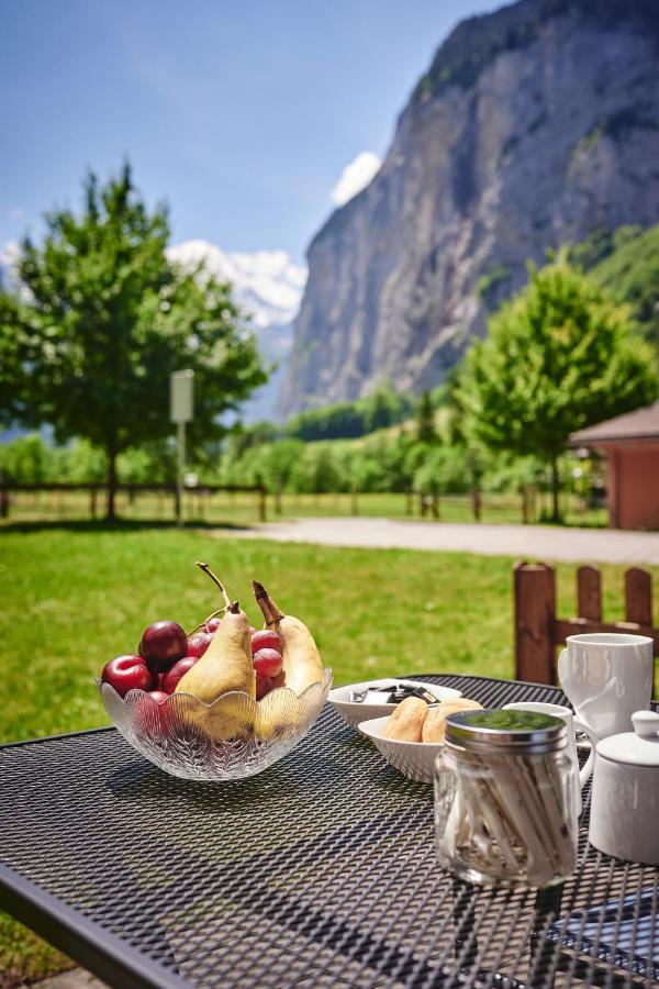 Apartment Trümmelbach, Comfortabl&Cozy, Private Terrace with best views Lauterbrunnen Exterior foto